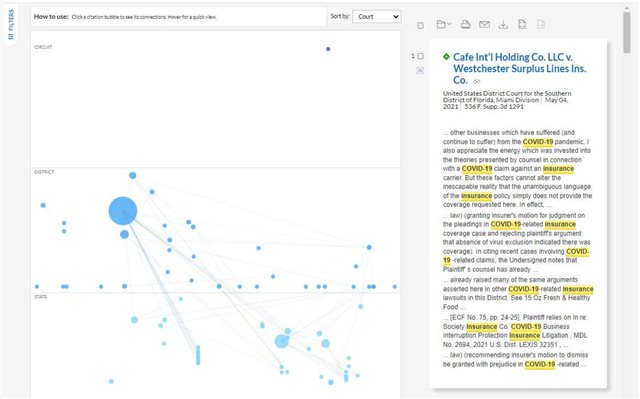 Example of Ravel View in Lexis+