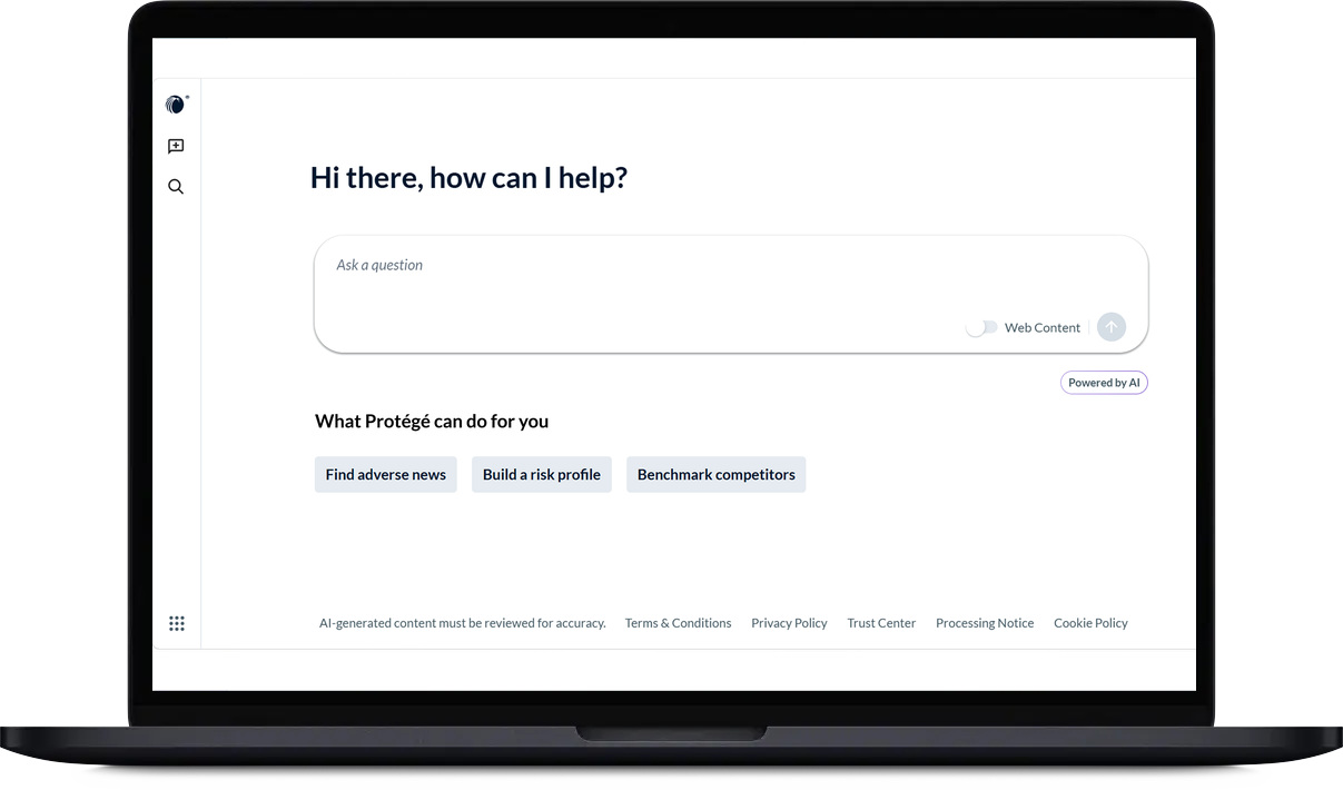 Preview of Nexis+ with Prot&eacute;g&eacute; product features and layout
